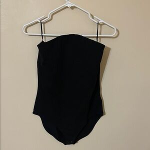 Express tube top bra cami Black Bodysuit L nwt